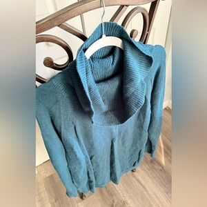 Time and Tru Women's Cowl Neck Sweater in Teal